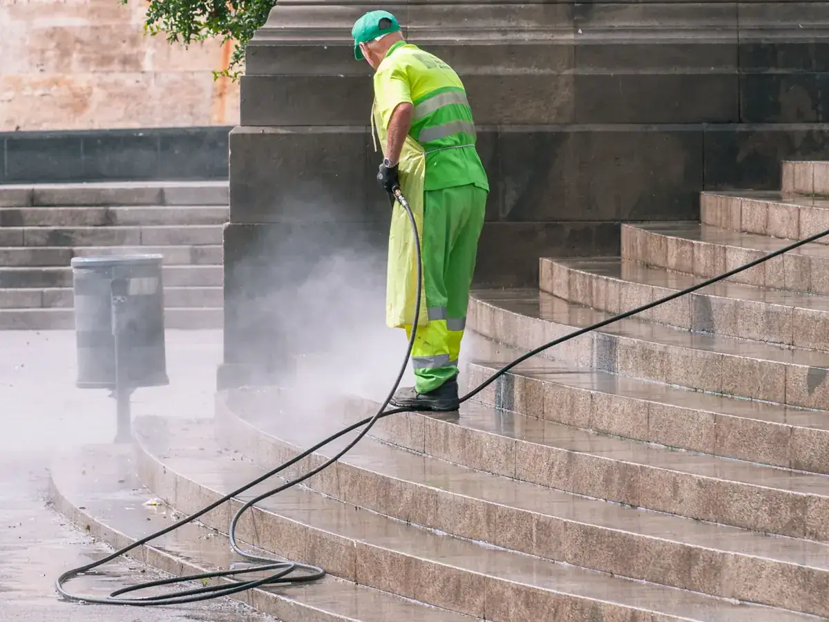 Exterior surface cleaning